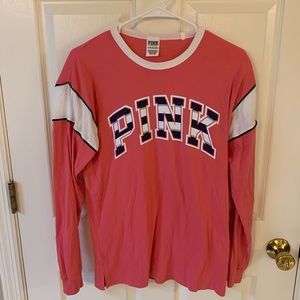 Victoria’s Secret Pink oversize long sleeve tee XS